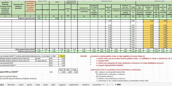 Saimnieciskās darbības veicēja ieņēmumu un izdevumu žurnāls 2026